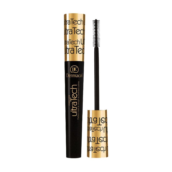 Туш для вій Dermacol Ultra Tech Mascara Об'єм та подовження вій, чорна, 10 мл